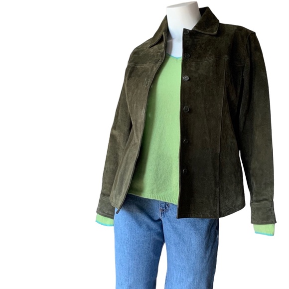 _ Luscious light lime 100% cashmere long sleeve v-neck sweater - size M - Picture 4 of 6